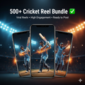 500+ Cricket Reel Bundle ✅ – Viral Cricket Reels for Social Media 🏏🔥
